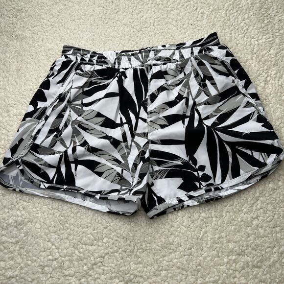 Old Navy Active Go Dry Black White Print Running Shorts XL 14 - Picture 1 of 8